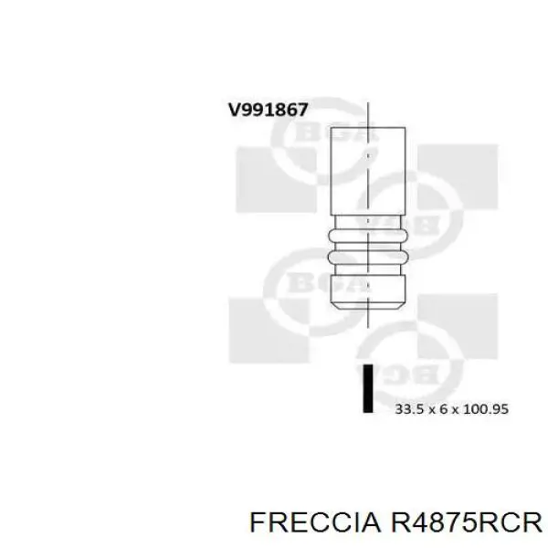 Купить R4875RCR Freccia Выпускной клапан