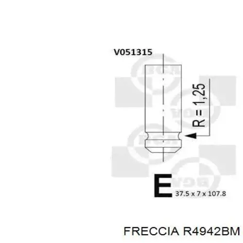 R4942BM Freccia клапан выпускной