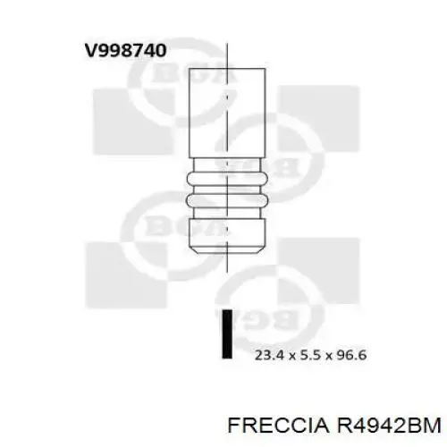 Клапан випускний R4942BM Freccia