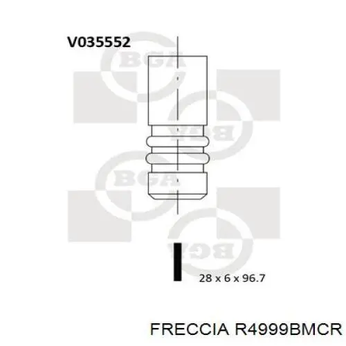 1033899 Ford выпускной клапан