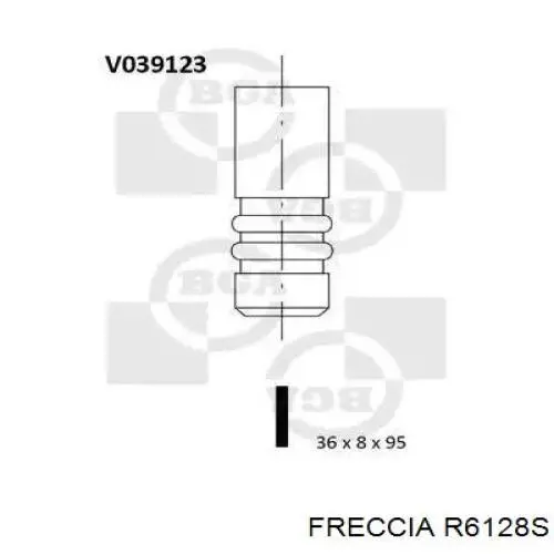 R6128S Freccia клапан впускной