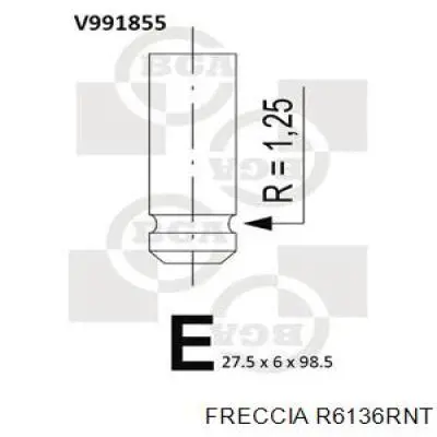 6136RNT Freccia клапан впускной