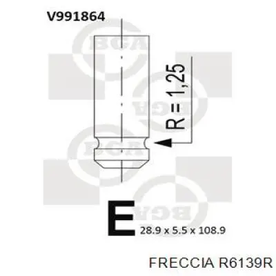 6139 Freccia клапан выпускной