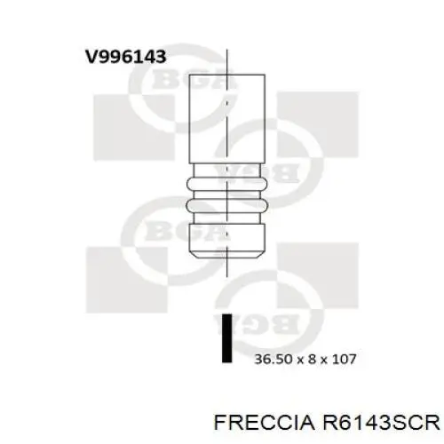 Клапан впускной Freccia R6143SCR