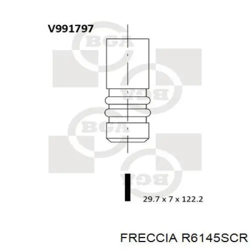 R6145SCR Freccia клапан впускной