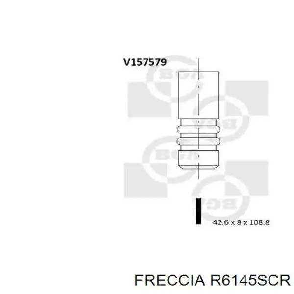 Válvula de admisión R6145SCR Freccia