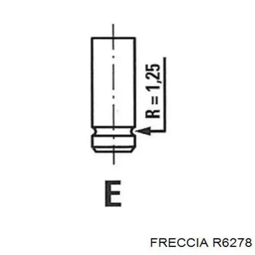 R6278 Freccia клапан выпускной