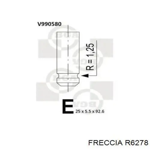 Купить R6278 Freccia Выпускной клапан