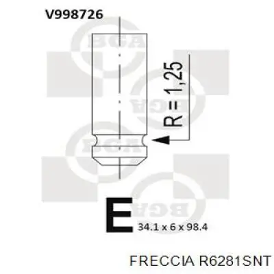 Впускной клапан R6281SNT Freccia