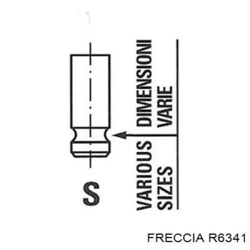 R6341 Freccia клапан впускной