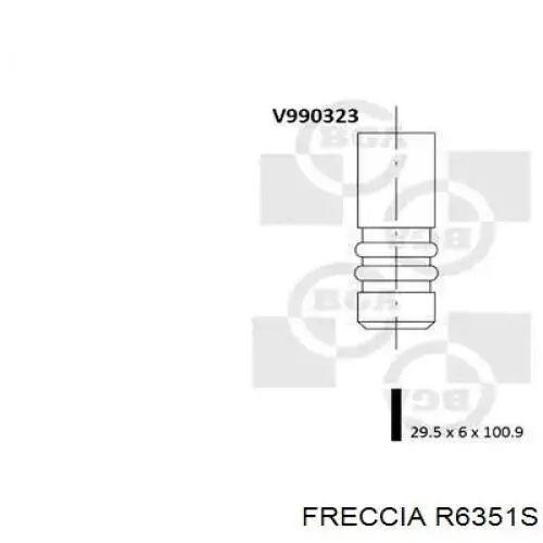 Купить R6351S Freccia Впускной клапан
