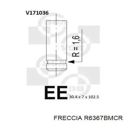 Válvula de escape R6367BMCR Freccia