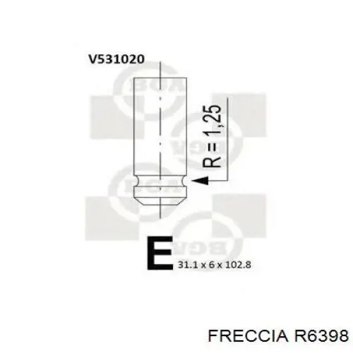 Выпускной клапан 6398 Freccia
