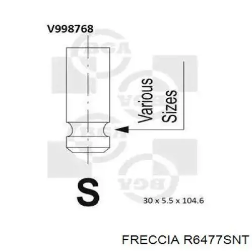 R6477SNT Freccia