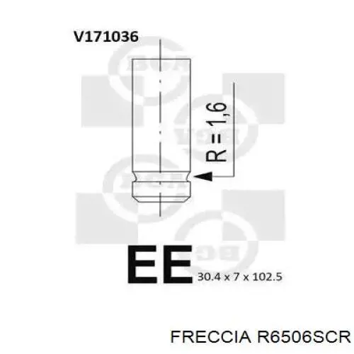 R6506SCR Freccia клапан впускной