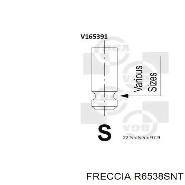 Клапан впускной Freccia R6538SNT цена, от 4.83 USD