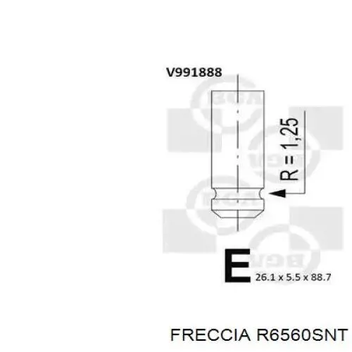 R6560SNT Freccia клапан впускной
