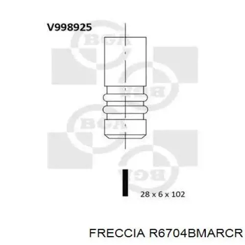 Выпускной клапан двигателя Freccia R6704 цена, от 15.70 USD
