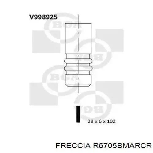 R6705 Freccia клапан выпускной