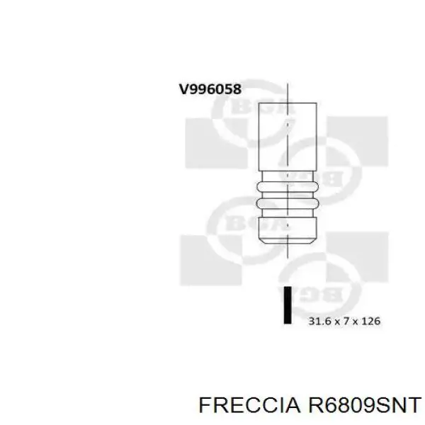 Клапан впускной Freccia R6809SNT цена, от 6.46 USD