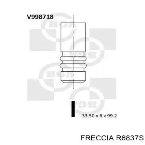 Válvula de admisión R6837S Freccia