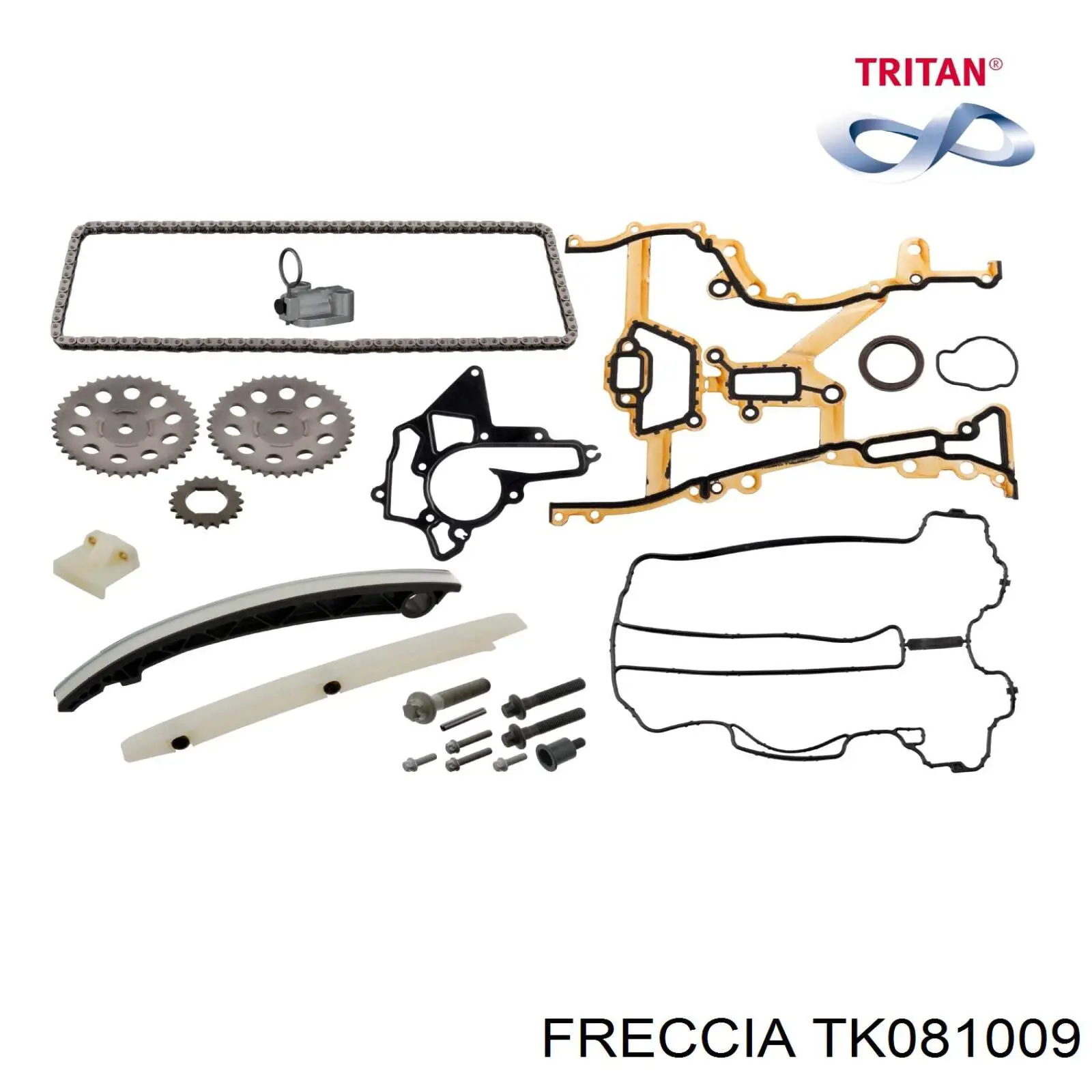 Комплект цепи ГРМ TK081009 Freccia
