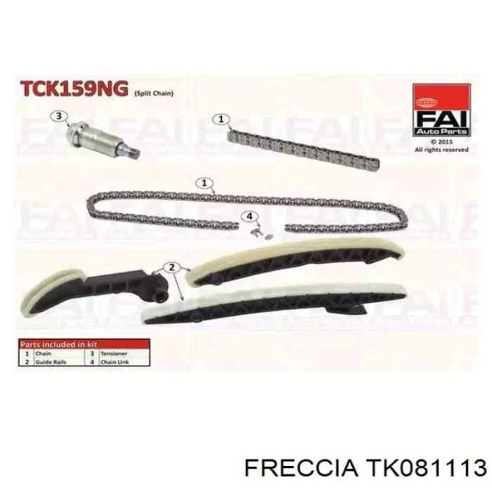 Ремкомплект ГРМ Freccia TK081113 цена, от 146.38 USD