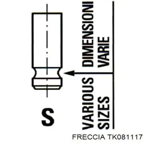 Купить TK081117 Freccia Набор цепи грм