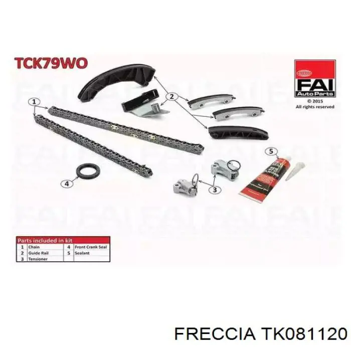 Ремкомплект ГРМ Freccia TK081120 цена, от 179.12 USD
