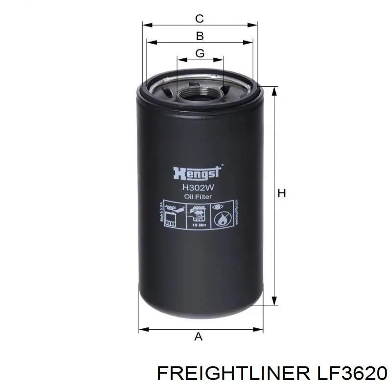 Купить LF3620 Freightliner Фильтр центробежный очистки масла