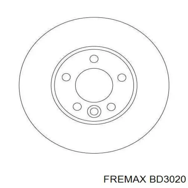 Передний тормозной диск Fremax BD3020