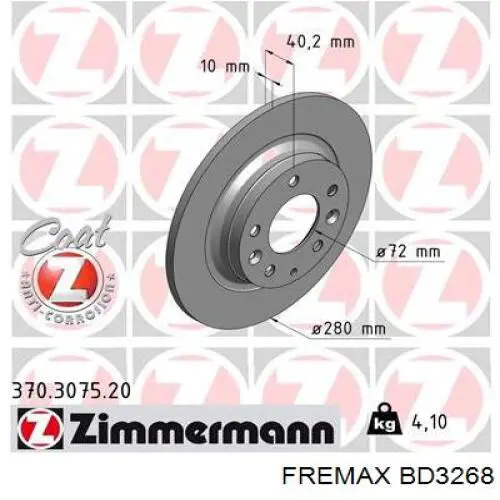 Тормозные диски BD3268 Fremax