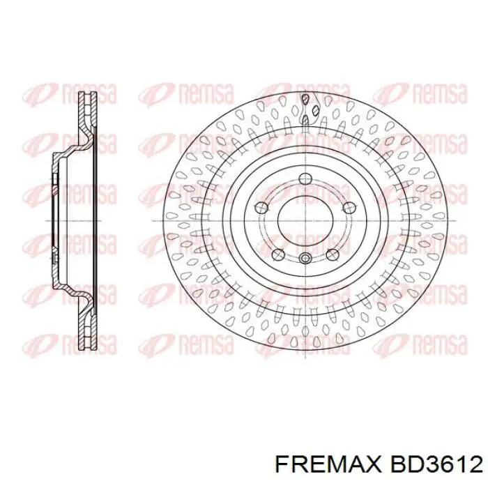 Тормозные диски BD3612 Fremax