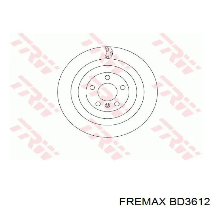 Задний дисковый тормоз Fremax BD3612