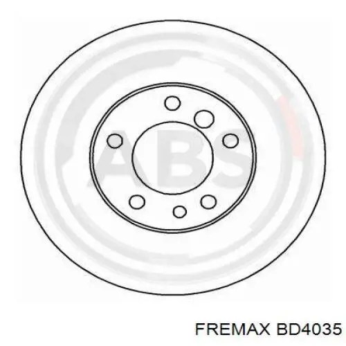 Передние тормозные диски BD4035 Fremax