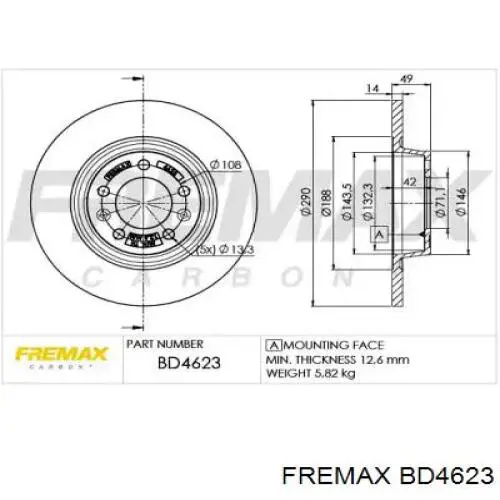 Тормозные диски BD4623 Fremax