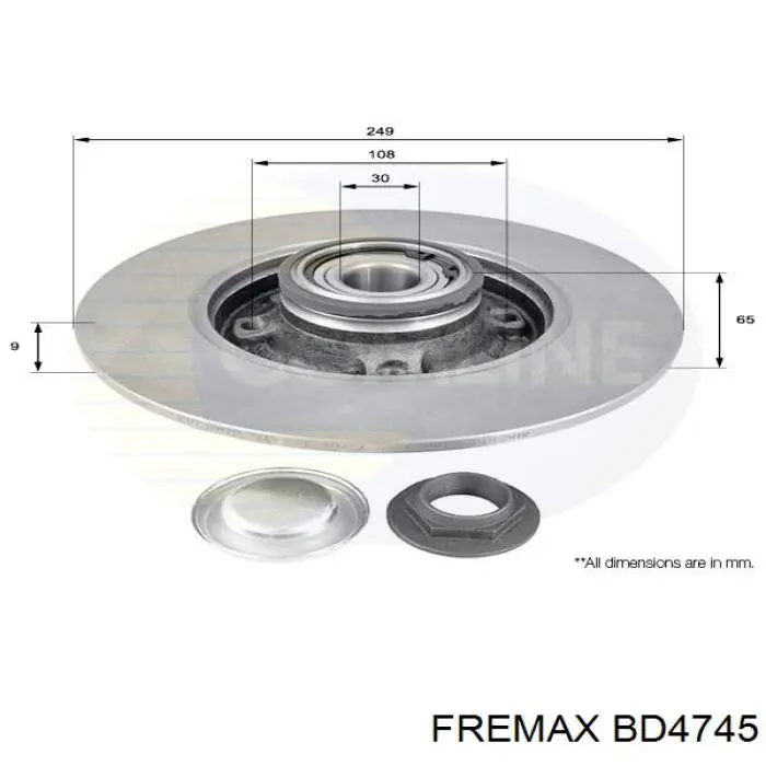 Тормозные диски BD4745 Fremax