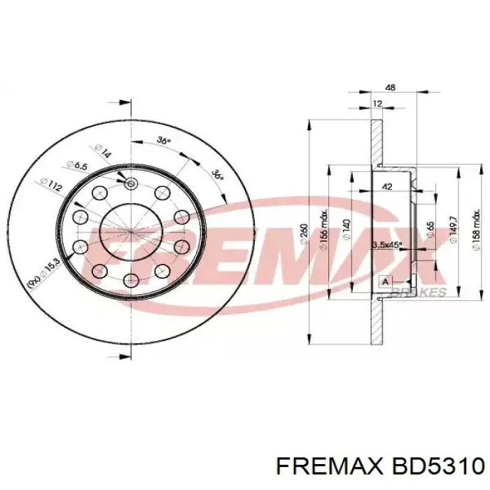 Тормозные диски BD5310 Fremax