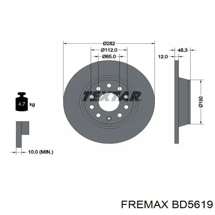 Тормозные диски BD5619 Fremax