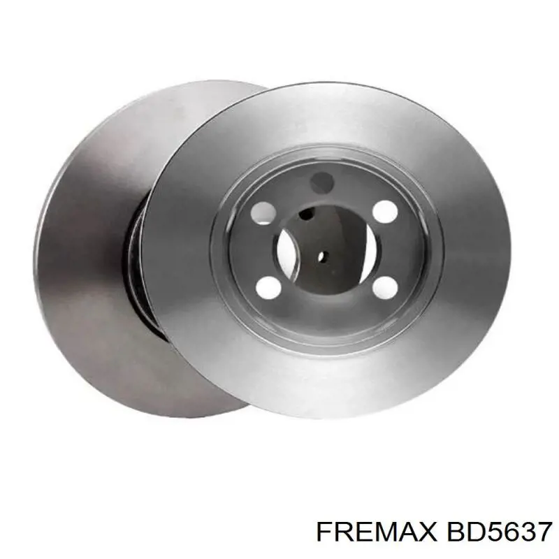 Disco de freno trasero BD5637 Fremax