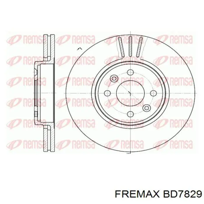 Передний тормозной диск Fremax BD7829