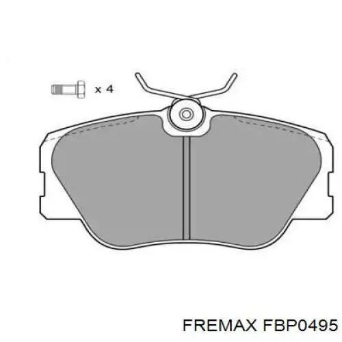 Передние тормозные колодки FBP0495 Fremax