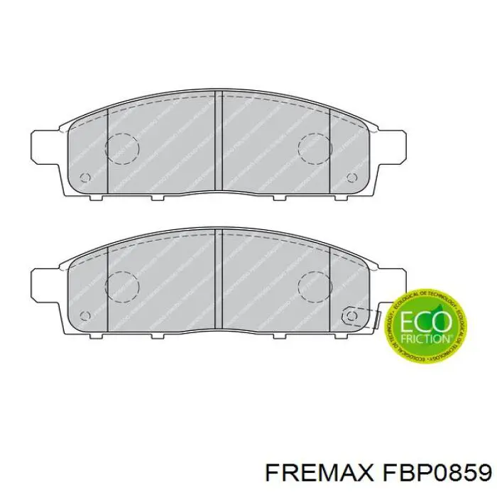 Передние тормозные колодки FBP0859 Fremax