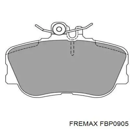 FBP0905 Fremax колодки тормозные передние дисковые