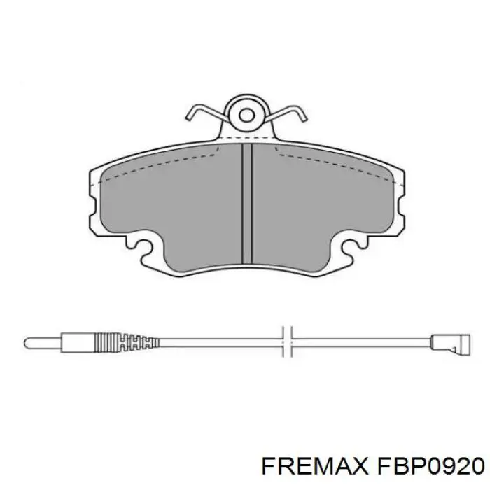 FBP0920 Fremax передние тормозные колодки