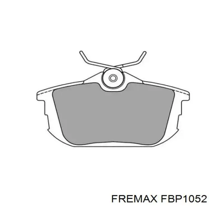 Задние тормозные колодки FBP1052 Fremax