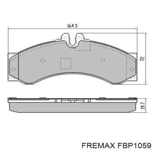 Передние тормозные колодки FBP1059 Fremax