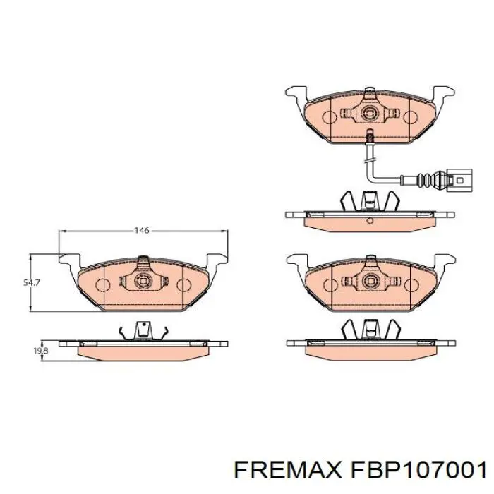 Колодки Fremax FBP107001 цена, от 22.32 USD