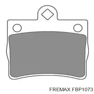 FBP1073 Fremax колодки тормозные задние дисковые