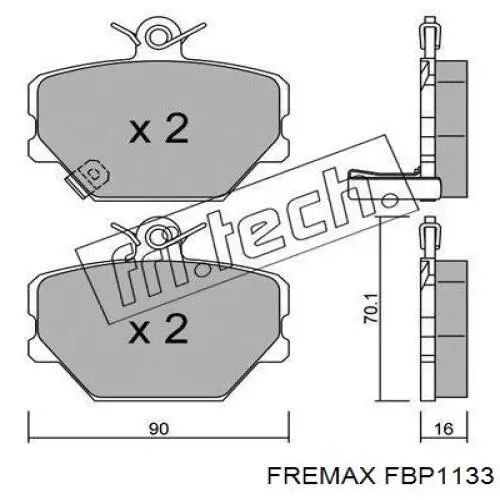 Передние тормозные колодки FBP1133 Fremax